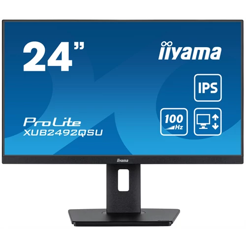 IIYAMA ProLite monitor, IPS, 23.8", 2560x1440, 16:9, 300 cd / m˛, 0,5ms, 1000:1, HDMI / DisplayPort / USB Iiyama