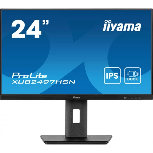 IIYAMA ProLite monitor, IPS, 23.8", 1920x1080, 16:9, 300 cd / m˛, 1ms, 1300:1, HDMI / DisplayPort / USB / RJ45 Iiyama