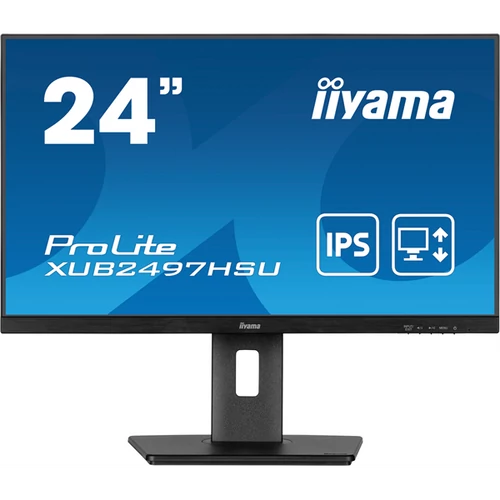 IIYAMA ProLite monitor, IPS, 23.8", 1920x1080, 16:9, 250 cd / m˛, 4ms, 1000:1, HDMI / DisplayPort / USB, Iiyama