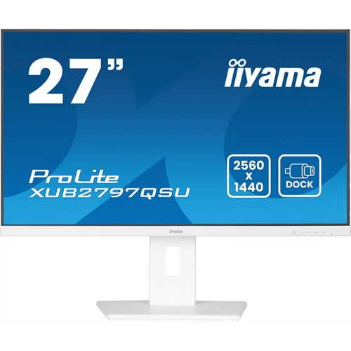 IIYAMA ProLite monitor, IPS, 27", 2560x1440, 16:9, 300 cd / m˛, 1ms, 1300:1, HDMI / DisplayPort / 2xUSB Iiyama