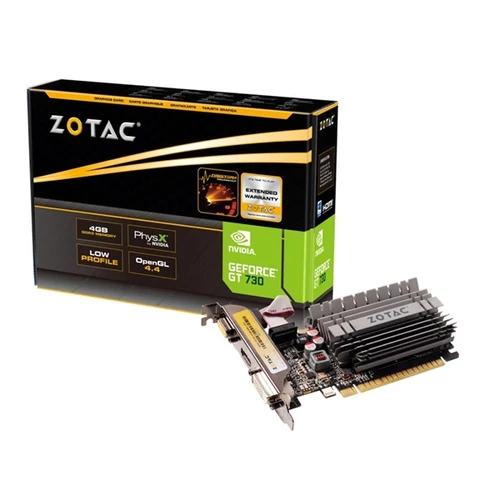 ZOTAC Videokártya PCI-Ex16x nVIDIA GT 730 ZONE EDITION 4GB DDR3 Low Profile ZOTAC