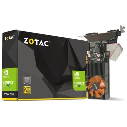 ZOTAC Videókártya PCI-Ex16x nVIDIA GT 710 2GB DDR3 ZOTAC