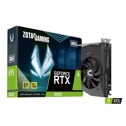 ZOTAC Videokártya PCI-Ex16x nVIDIA RTX 3050 SOLO 6GB GDDR6 ZOTAC