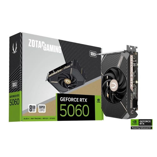 ZOTAC Videokártya PCI-Ex16x nVIDIA RTX 5060 SOLO 8GB GDDR7 ZOTAC
