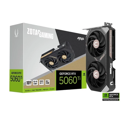 ZOTAC Videokártya PCI-Ex16x nVIDIA RTX 5060 Ti AMP 16GB GDDR7 ZOTAC