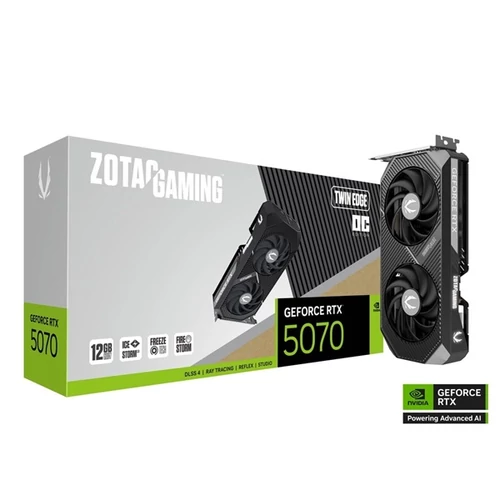 ZOTAC Videokártya PCI-Ex16x nVIDIA RTX 5070 TWIN EDGE OC 12GB GDDR7 ZOTAC