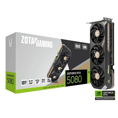 ZOTAC Videokártya PCI-Ex16x nVIDIA RTX 5080 SO CORE 16GB GDDR7 ZOTAC