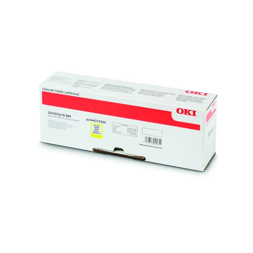 OKI C610 Toner Yellow 6k (Eredeti)