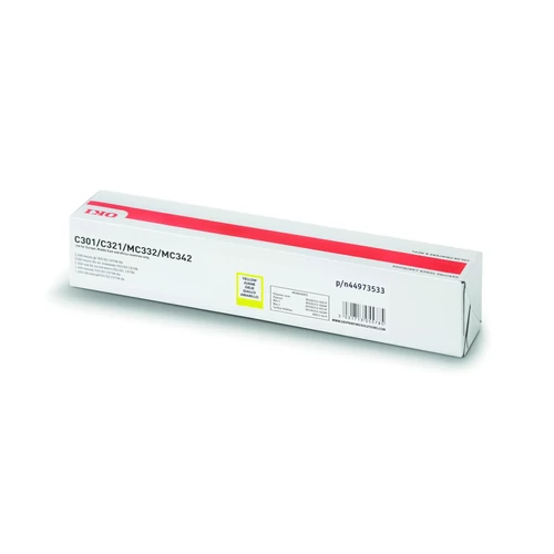 Oki C301/C321 Toner Yellow 1,5K (Eredeti)