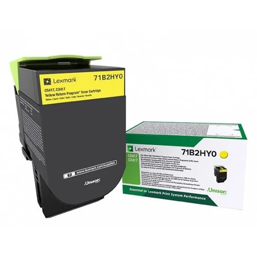 Lexmark CS/CX/417/517 Extra High Return Toner Yellow 3,5K (Eredeti) 71B2HY0