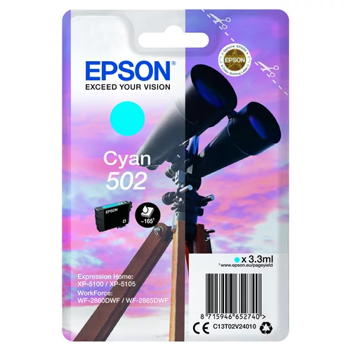 Epson T02V2 Patron Cyan 3,3ml (Eredeti)