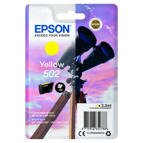 Epson T02V4 Patron Yellow 3,3ml (Eredeti)