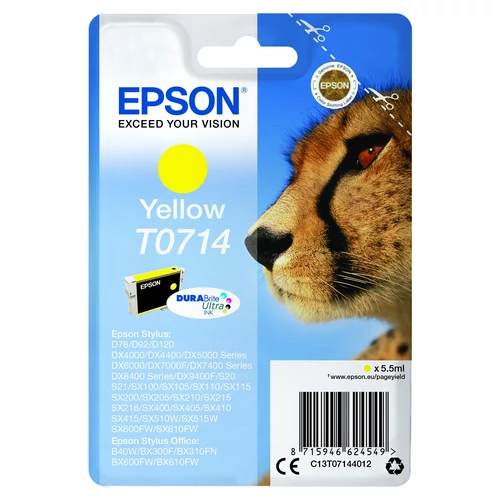 Epson T0714 Patron Yellow 5,5ml (Eredeti)