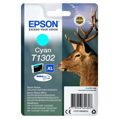 Epson T1302 Patron Cyan 10,1ml (Eredeti)