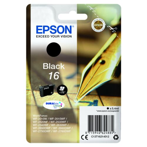 Epson T1621 Patron Black 5,7ml 16 (Eredeti)