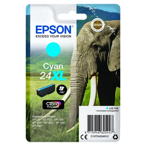 Epson T2432 Patron Cyan 8,7ml 24XL (Eredeti)