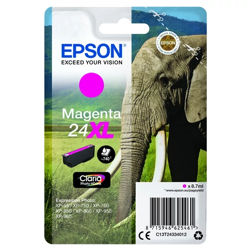 Epson T2433 Patron Magenta 8,7ml 24XL (Eredeti)