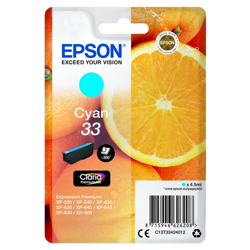 Epson T3342 Patron Cyan 4,5ml (Eredeti)