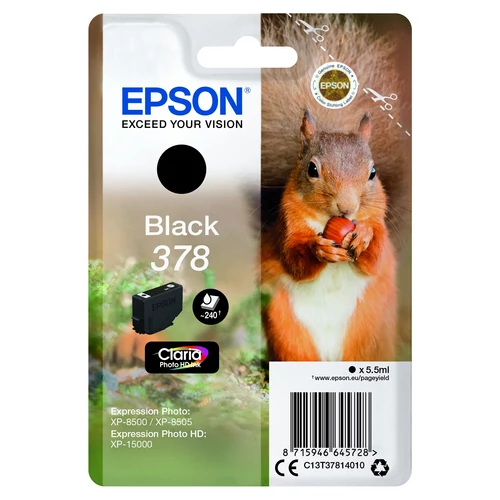 Epson T3781 Patron Black 5,5ml 378 (Eredeti)