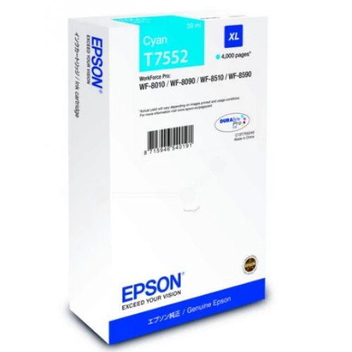 Epson T7552 Patron Cyan 4K (Eredeti)