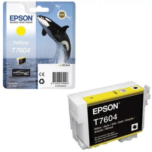 Epson T7604 Patron Yellow 26ml (Eredeti)