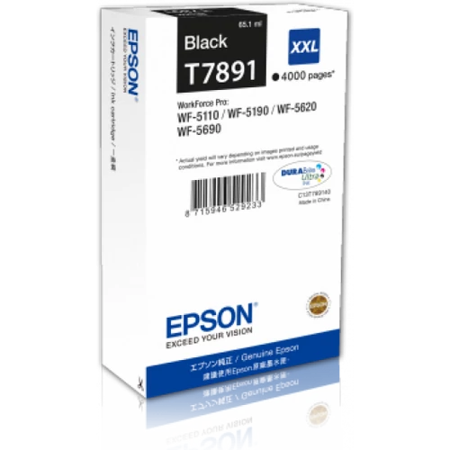 Epson T7891 Patron Black 4K (Eredeti)