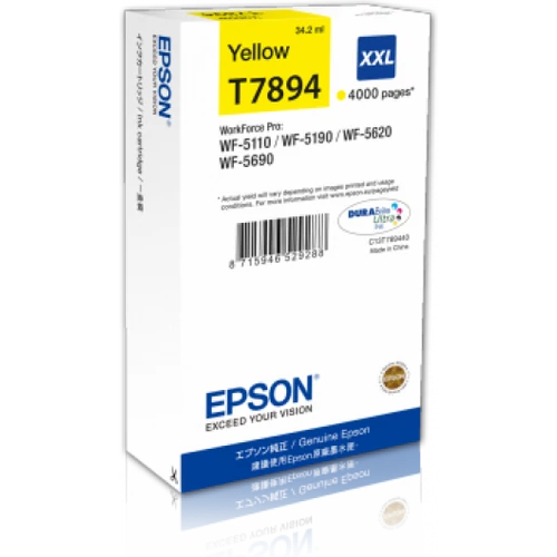 Epson T7894 Patron Yellow 4K (Eredeti)