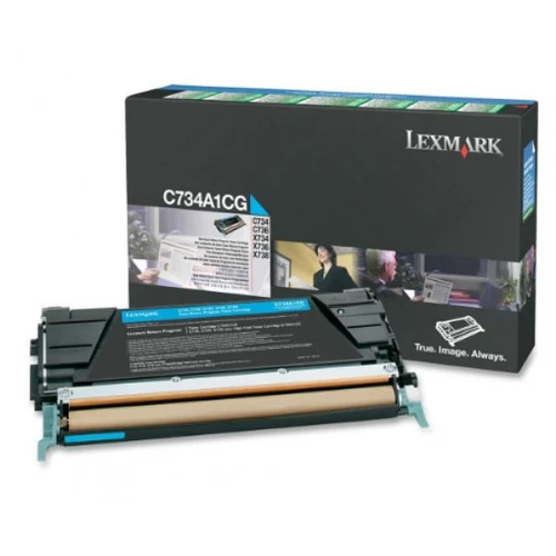 Lexmark C734/X734 Return Toner Cyan 6K (Eredeti) C734A1CG