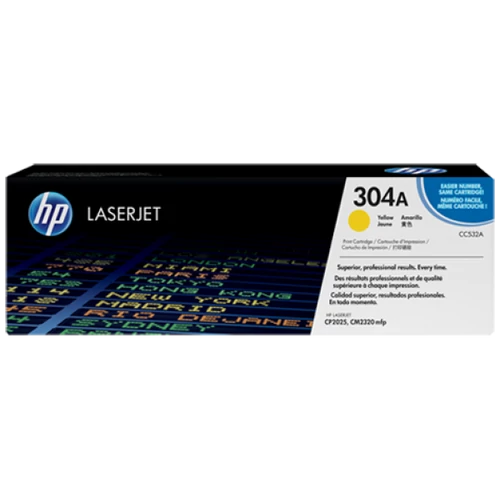 HP CC532A Toner Yellow 2,8k No.304A (Eredeti)