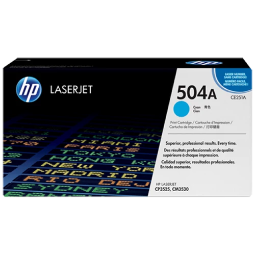 HP CE251A Toner Cyan 7k No.504A (Eredeti)