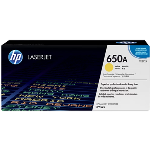 HP CE272A Toner Yellow 15k No.650A (Eredeti)