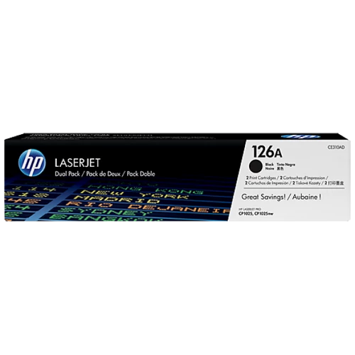 HP CE310AD Toner Black 2x1,2k No.126A (Eredeti)
