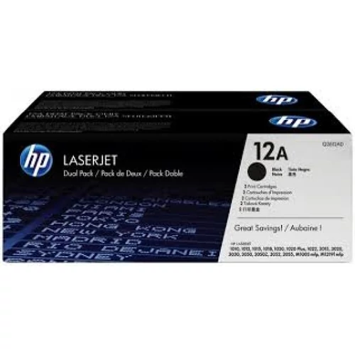 HP Q2612AD Toner Black 2x2k No.12AD (Eredeti)