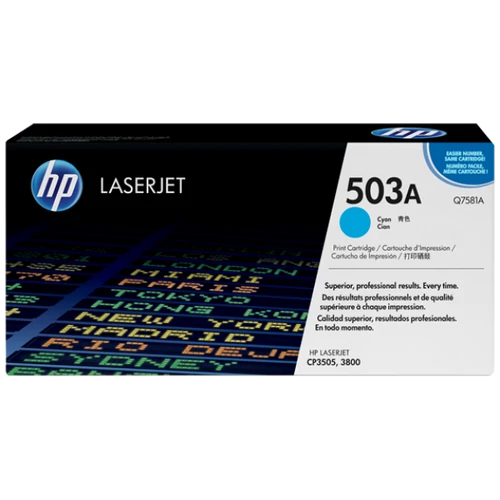 HP Q7581A Toner Cyan 6k No.503A (Eredeti)