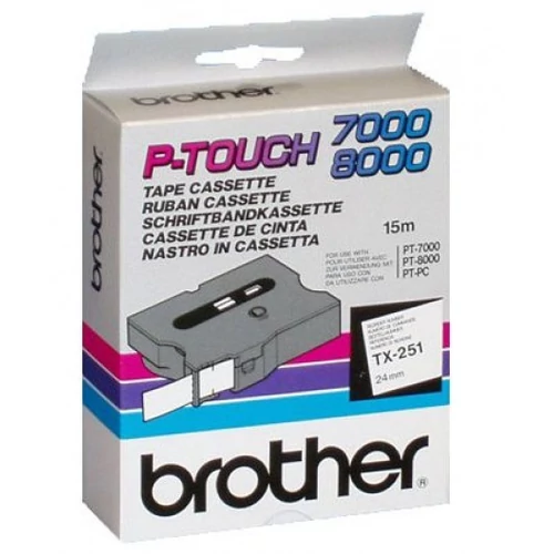 Brother TX251 szalag (Eredeti) Ptouch