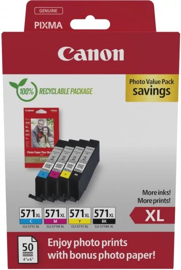 Canon CL-571XL Tintapatron Multipack Photo 4x11 ml Canon