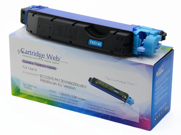 KYOCERA TK5140C Toner Cyan CHIPPES CartridgeWeb (For use) Cartridge Web