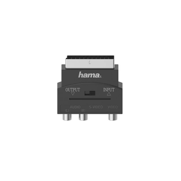 HAMA 205268, FIC AV ADAPTER SCART-3RCA-SVHS BE / KI