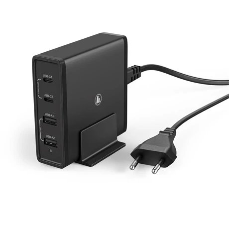 HAMA hálózati töltő állomás, 2xusb, 2xtype-c, 4 port, 60w