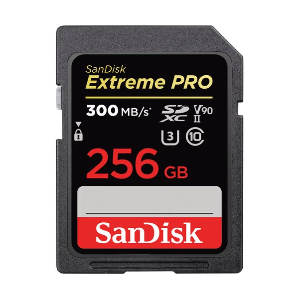 SANDISK 215414, SDXC EXTREME PRO KÁRTYA 256GB, 300MB / s, UHS-II, CL10 10, U3, V90 SanDisk