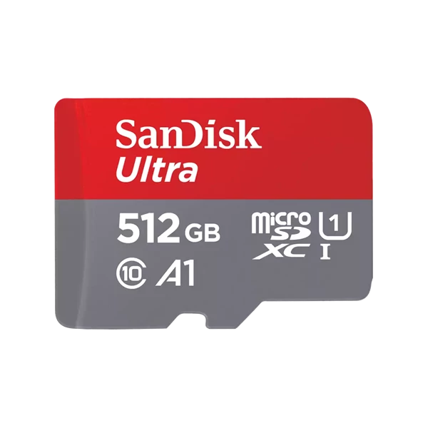 SANDISK 215424, MICROSD ULTRA ANDROID KÁRTYA 512GB, 150MB / s, A1, Class 10, UHS-I