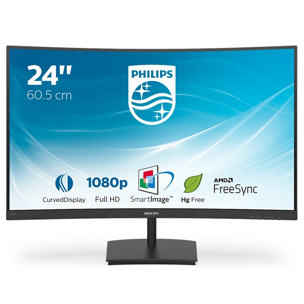 PHILIPS Ívelt VA monitor 23.6