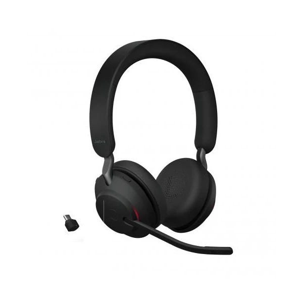 JABRA Fejhallgató - Evolve2 65 MS Stereo Bluetooth, USB-C Vezeték Nélküli, Mikrofon