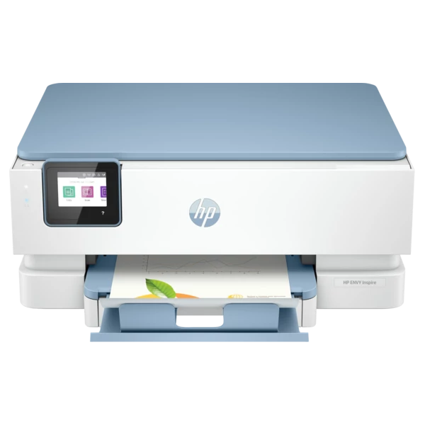 HP Tintasugaras MFP NY / M/S ENVY Inspire 7221e AiO nyomtató, USB / Wlan A4 10lap / perc(ISO), Kék