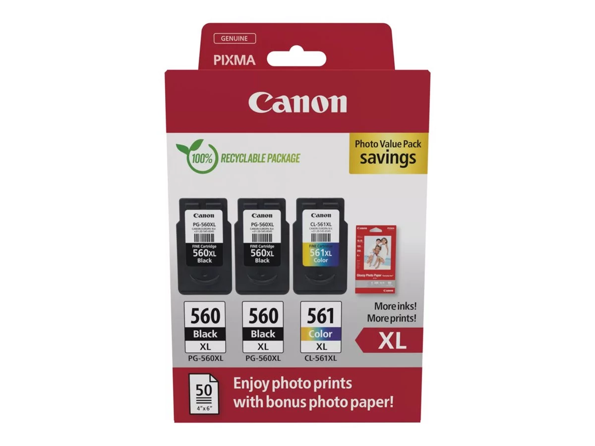 Canon PG-560XLx2 + CL-561XL Tintapatron Multipack 2x14,3 ml + 1x12,2 ml Canon