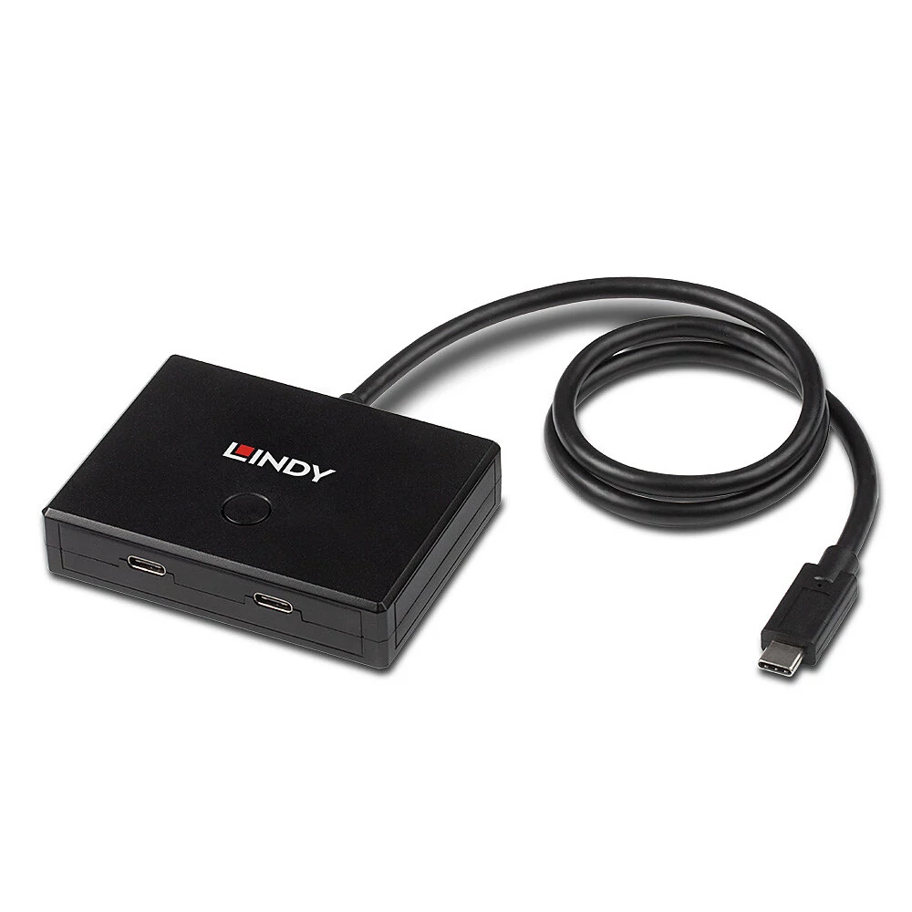 LINDY 2 Port USB 3.2 Gen 1 Type C Switch - bidirectional