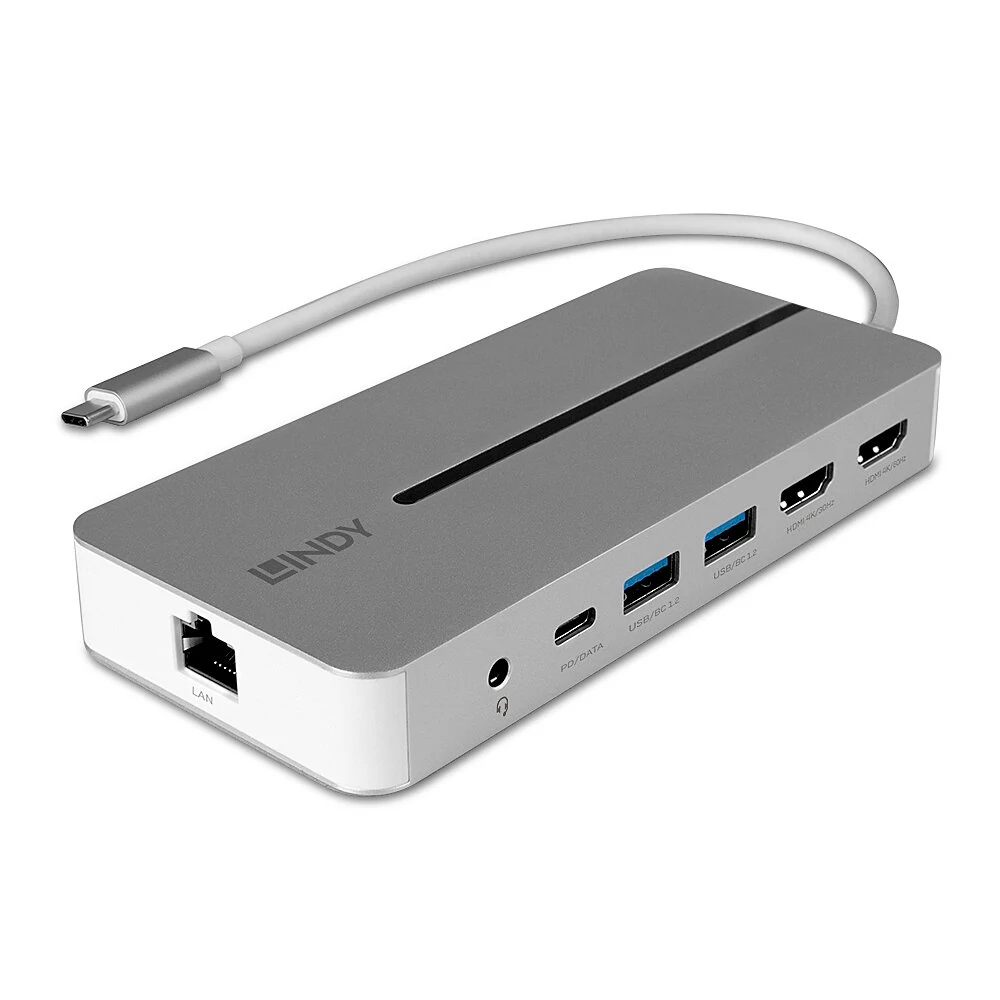 LINDY DST-Mx Duo, USB-C Mini Laptop/Macbook Docking