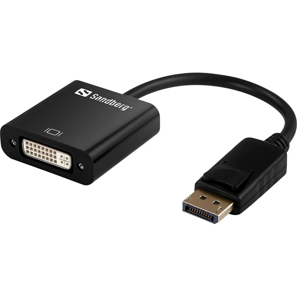 SANDBERG VGA, HDMI és DVI konvertáló, Adapter DisplayPort>DVI