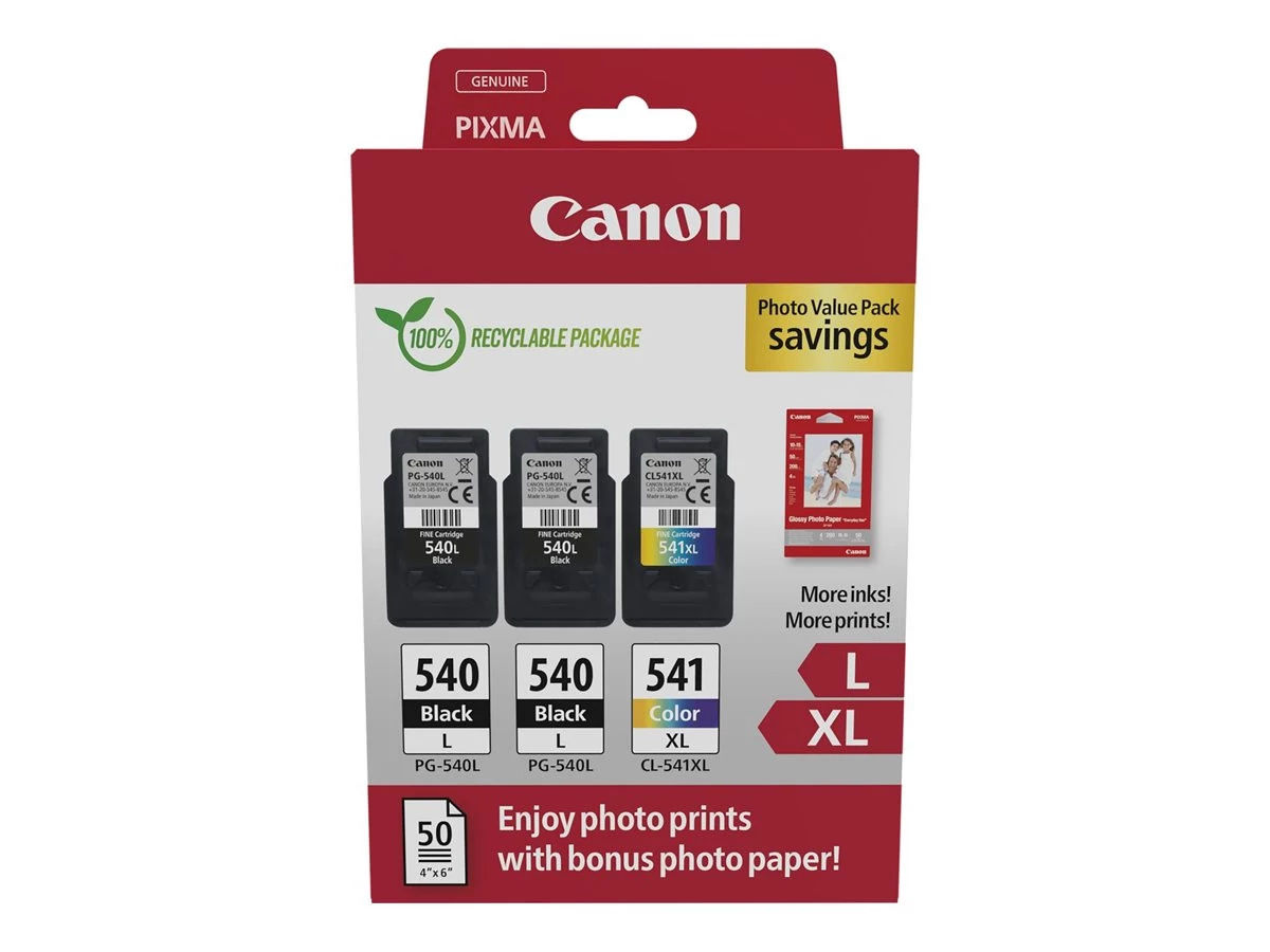 Canon PG-540Lx2 + CL-541XL Tintapatron Multipack 2x11 ml + 1x15ml Canon