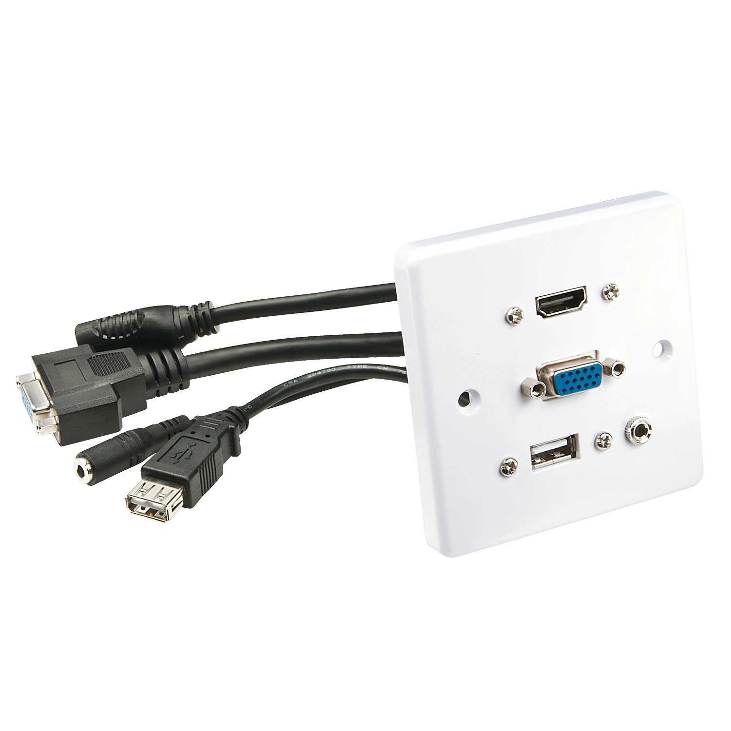 LINDY Wall plate VGA/HDMI/USB/3.5mm Stereo